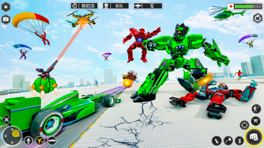 اسکرین شات بازی Robot Transform: Car Robot War 4