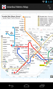 اسکرین شات برنامه Istanbul Metro Map 1