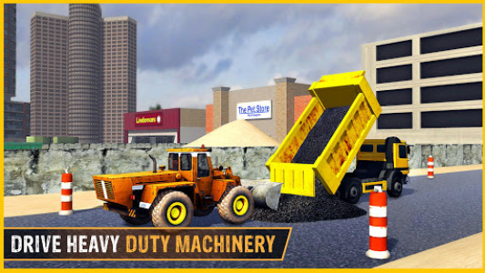 اسکرین شات بازی Heavy Duty Road Construction Machine:Excavator sim 4