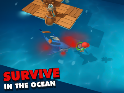 اسکرین شات بازی Epic Raft: Fighting Zombie Shark Survival Games 7
