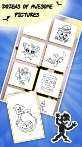 اسکرین شات بازی Kids coloring book halloween 2