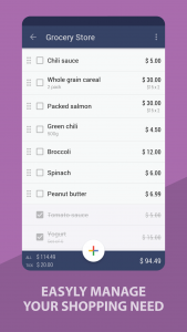 اسکرین شات 3 برنامه Grocery Shopping List -BudList