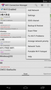 اسکرین شات برنامه WiFi Connection Manager 3