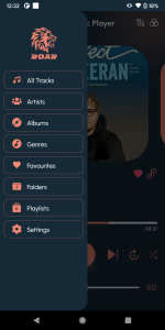 اسکرین شات 2 برنامه Roar Music Player
