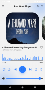 اسکرین شات برنامه Roar Music Player 8