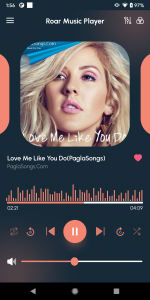 اسکرین شات برنامه Roar Music Player 1