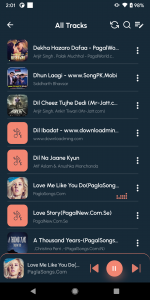 اسکرین شات برنامه Roar Music Player 4