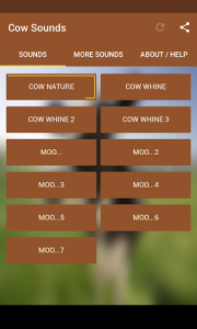 اسکرین شات برنامه Cow Sounds 1