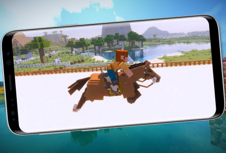 اسکرین شات برنامه Horse Riding SWEM Mod MCPE 1