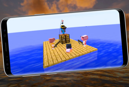اسکرین شات برنامه One Block Raft Survival Mod 2