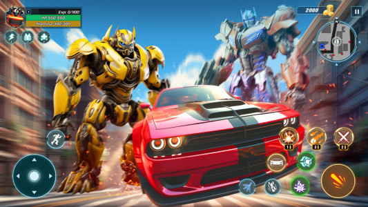 اسکرین شات 3 بازی Robot City Car Battle