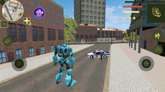 اسکرین شات برنامه Super Car Robot Transforme Futuristic Supercar 2