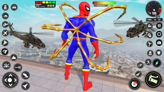 اسکرین شات برنامه Spider Fighting Superhero Game 6