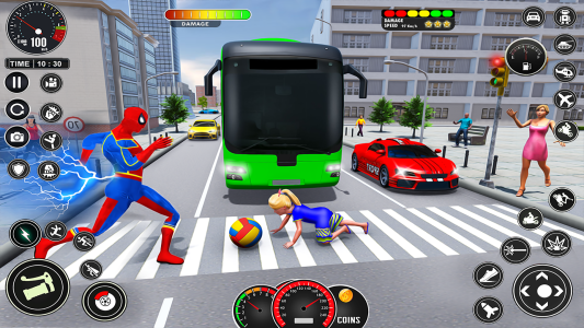 اسکرین شات 1 برنامه Spider Fighting Superhero Game