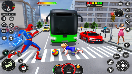 اسکرین شات برنامه Spider Fighting Superhero Game 1