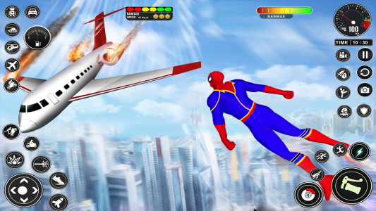اسکرین شات 5 برنامه Spider Fighting Superhero Game