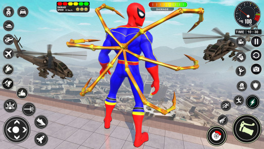 اسکرین شات برنامه Rope Superhero Games Rope Hero 7