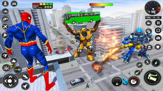 اسکرین شات 2 برنامه Spider Fighting Superhero Game