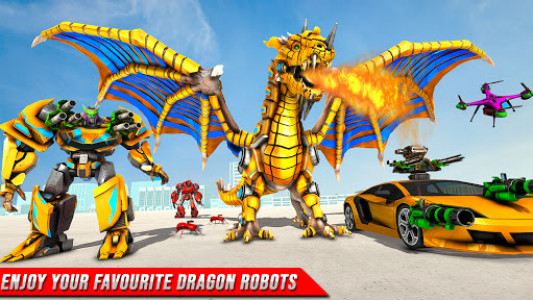 اسکرین شات بازی Monster Robot Wars: New Dragon Robot Car Game 2021 3