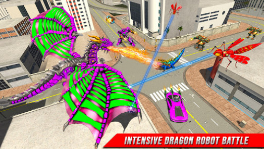 اسکرین شات بازی Monster Robot Wars: New Dragon Robot Car Game 2021 2