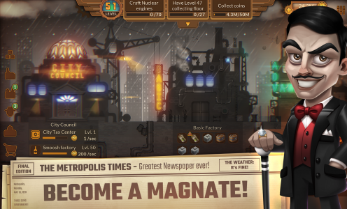 اسکرین شات بازی Metropolis Tycoon: Mining Game 1