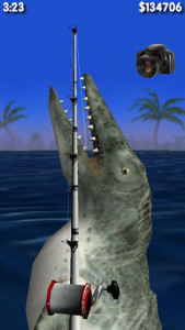 اسکرین شات بازی Big Dino Fishing 3D Lite 1