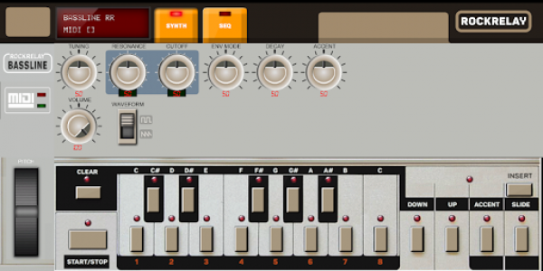اسکرین شات برنامه Synthesizer TB 303 Bassline 4