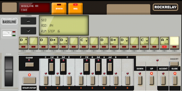 اسکرین شات برنامه Synthesizer TB 303 Bassline 3