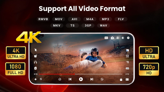 اسکرین شات برنامه HD Video Player All Formats 1
