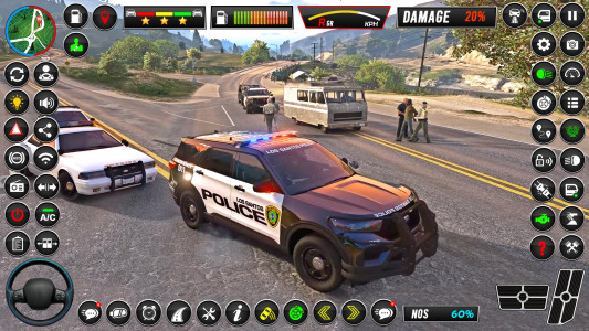 اسکرین شات بازی US Police Car Driving Car Game 1
