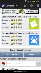 اسکرین شات برنامه Horoscopes for Facebook 3