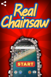 اسکرین شات برنامه Chainsaw Prank 2