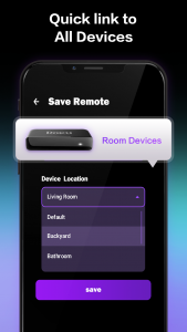 اسکرین شات برنامه TV remote control for Roku 7