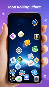 اسکرین شات 1 برنامه Icon Spinning: Change App Icon