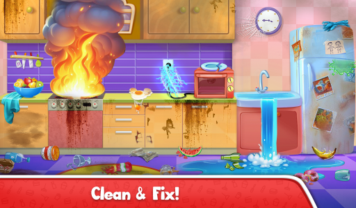 اسکرین شات بازی Big Home Cleanup Cleaning Game 1