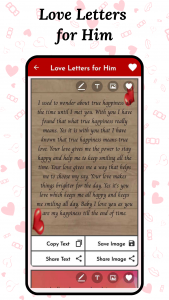 اسکرین شات 6 برنامه Love Letters & Love Messages