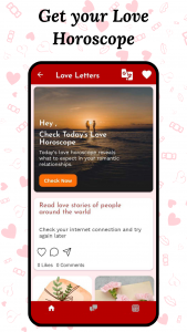 اسکرین شات 2 برنامه Love Letters & Love Messages