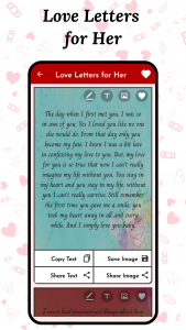 اسکرین شات 5 برنامه Love Letters & Love Messages