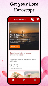 اسکرین شات 2 برنامه Love Letters & Love Messages