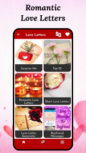 اسکرین شات 3 برنامه Love Letters & Love Messages