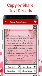 اسکرین شات برنامه Love Letters & Love Messages 6