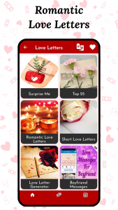 اسکرین شات 3 برنامه Love Letters & Love Messages