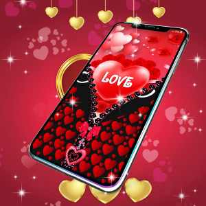 اسکرین شات برنامه Romantic lock screen 6