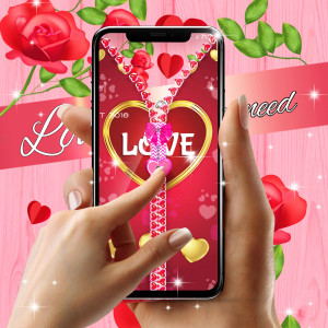 اسکرین شات 1 برنامه Romantic lock screen