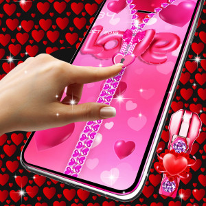اسکرین شات 2 برنامه Romantic lock screen