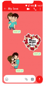 اسکرین شات برنامه Love Stickers For Whatsapp 2020 2
