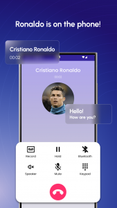 اسکرین شات برنامه Cristiano Ronaldo Call & Chat 1