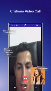 اسکرین شات 2 برنامه Cristiano Ronaldo Call & Chat