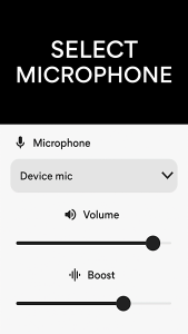 اسکرین شات برنامه Microphone Amplifier 3