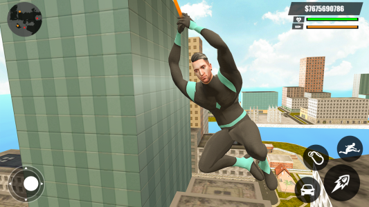 اسکرین شات برنامه Green Rope Hero Crime City Games – Gangstar Crime 3